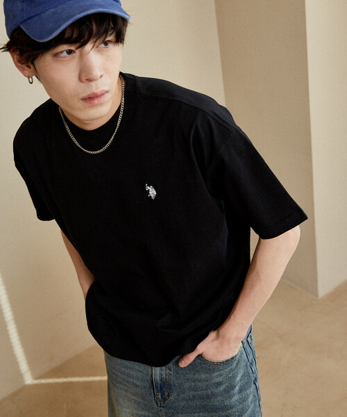 U.S. POLO ASSN.(ユーエスポロアッスン)の「U.S. POLO ASSN.U.S. POLO ASSN. × PUBLUX/ユーエスポロアッスン 別注 ワンポイント 刺繍 クルーネック Tシャツ 限定展開(Tシャツ/カットソー・メンズ・ブラック/チャコールグレー/ネイビー/ピンク/ホワイト/ブラウン/グレー・MEDIUM/LARGE/SMALL)」の16枚目の写真