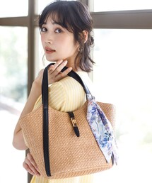 ANY SIS（エニィスィス）の「スカーフ付き カゴバッグ（かごバッグ）」