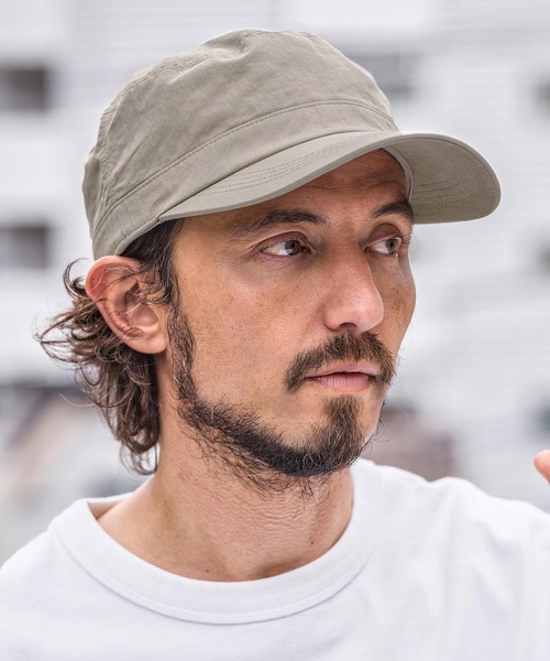 CAMBIO（カンビオ）の「mko13499-Classic Work Cap ワークキャップ(OP-261-BO009)（キャップ・メンズ・ブラック/ネイビー/ベージュ/グレー・FREE）」の2枚目の写真