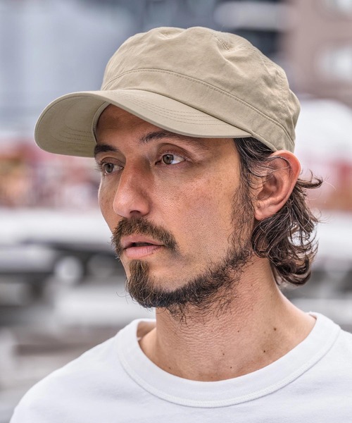 CAMBIO（カンビオ）の「mko13499-Classic Work Cap ワークキャップ(OP-261-BO009)（キャップ・メンズ・ブラック/ネイビー/ベージュ/グレー・FREE）」の8枚目の写真