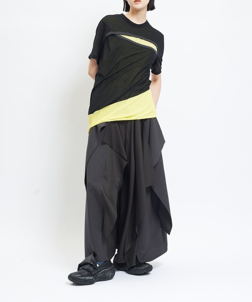 強撚カッティングT（Tシャツ/カットソー）｜gomme（ゴム）の