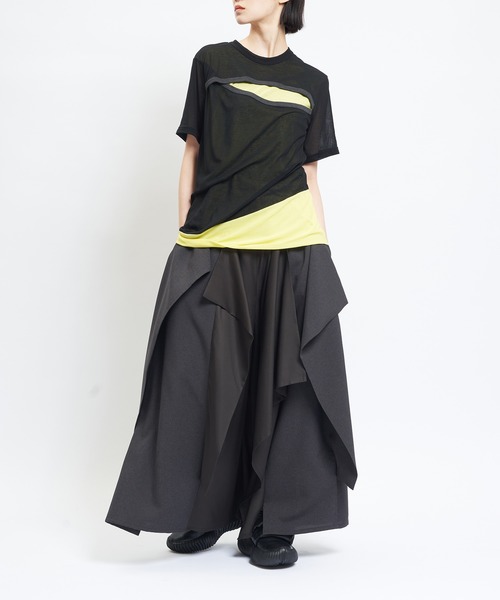 強撚カッティングT（Tシャツ/カットソー）｜gomme（ゴム）の