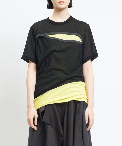 強撚カッティングT（Tシャツ/カットソー）｜gomme（ゴム）の