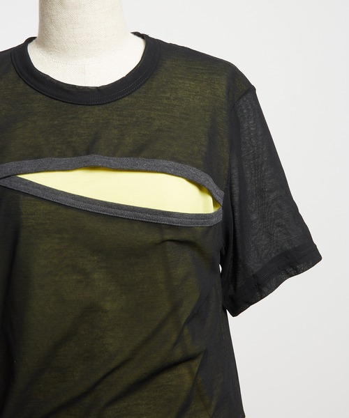 強撚カッティングT（Tシャツ/カットソー）｜gomme（ゴム）の