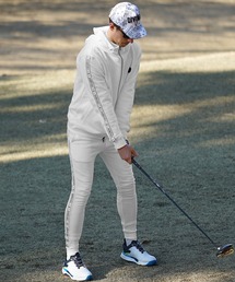 【DIVINER GOLF】裏毛テープ使いジップパーカー+ジョガーパンツ セットアップ メンズ ゴルフウェア スウェット 春服