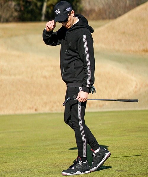 JOKER(ジョーカー)の「【DIVINER GOLF】裏毛テープ使いジップパーカー+ジョガーパンツ セットアップ メンズ ゴルフウェア スウェット 春服(セットアップ・メンズ・ホワイト/ブラック/杢グレー・M/L/XL/XXL)」の6枚目の写真