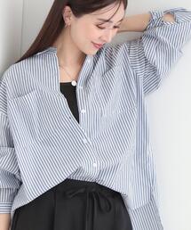 SHOO・LA・RUE | 【体型カバー】バックギャザーで魅せる オーバーサイズシャツ(シャツ/ブラウス)