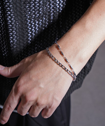 ZIP FIVE（ジップファイブ）の「ステンレス素材 3タイプ シルバーブレスレット（ブレスレット）」