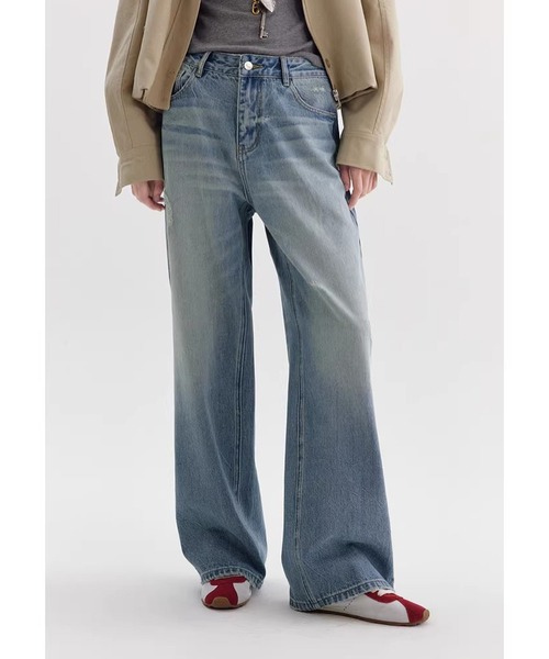 Fano Studios（ファノ ストゥディオズ）の「ハイウエスト ストレート デニムパンツ FX26K025【Fano Studios】【2026SS】（デニムパンツ・レディース・ブルー・L/M/S）」の6枚目の写真
