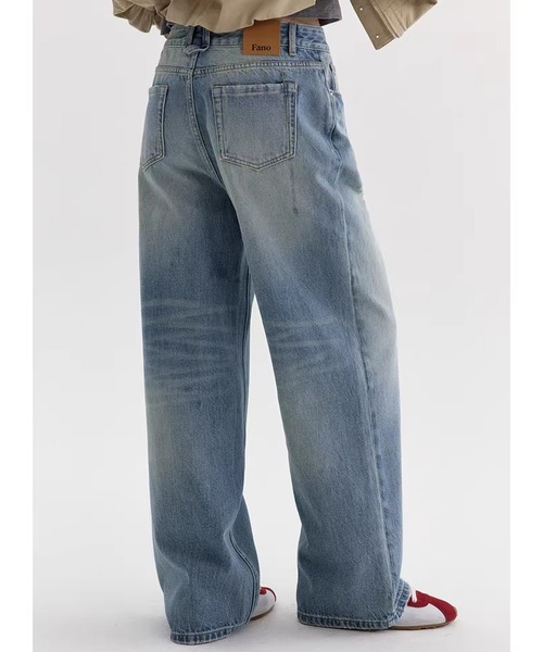 Fano Studios（ファノ ストゥディオズ）の「ハイウエスト ストレート デニムパンツ FX26K025【Fano Studios】【2026SS】（デニムパンツ・レディース・ブルー・L/M/S）」の8枚目の写真