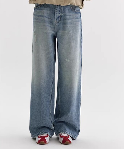 Fano Studios（ファノ ストゥディオズ）の「ハイウエスト ストレート デニムパンツ FX26K025【Fano Studios】【2026SS】（デニムパンツ・レディース・ブルー・L/M/S）」の9枚目の写真