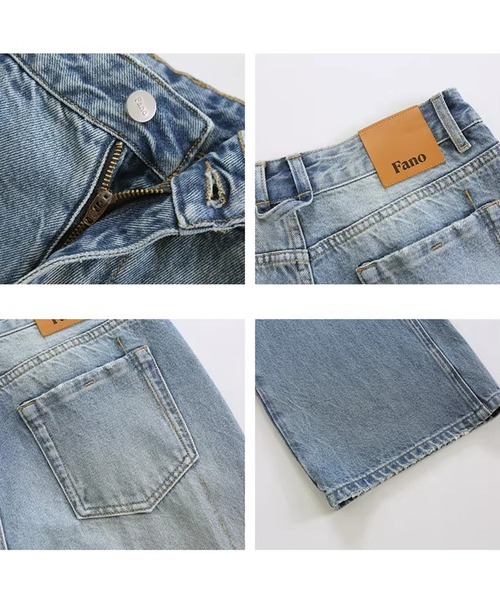 Fano Studios（ファノ ストゥディオズ）の「ハイウエスト ストレート デニムパンツ FX26K025【Fano Studios】【2026SS】（デニムパンツ・レディース・ブルー・L/M/S）」の12枚目の写真