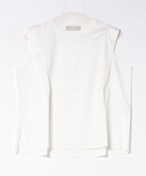 audrey and john wad(オードリーアンドジョンワッド)の「ダブルシルケットTOPS(Tシャツ/カットソー・レディース・ブラック/オフホワイト/チャコールグレー/サックスブルー・FREE)」の2枚目の写真