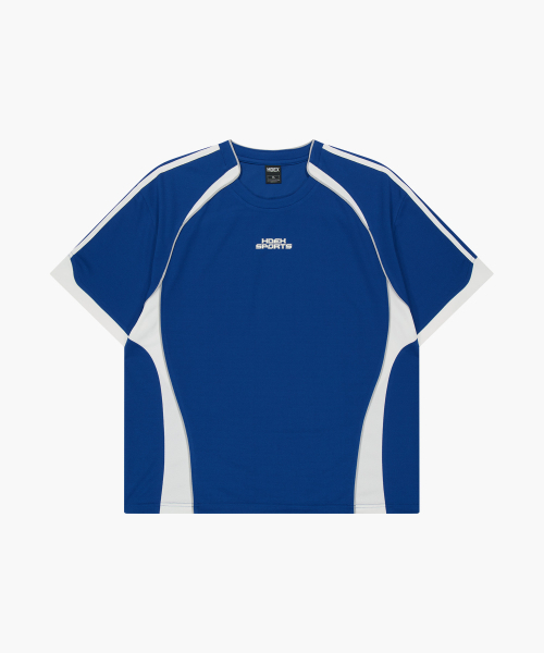 HDEX(エイチデックス)の「ウェーブカラー ブロック ショートスリーブ (Blue)(Tシャツ/カットソー・メンズ・ブルー・MEDIUM/LARGE/X-LARGE/2XL)」の2枚目の写真
