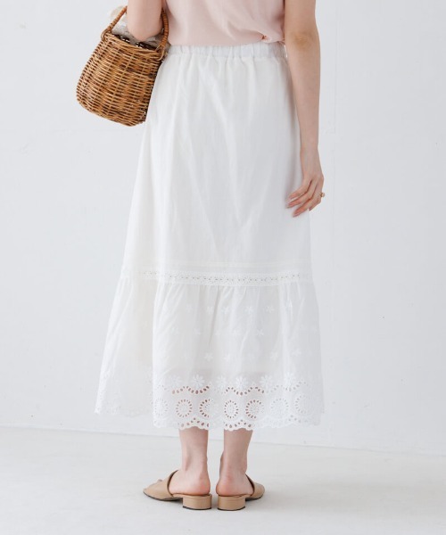 flower（フラワー）の「フローラルコットンスカート（スカート・レディース・ホワイト・FREE）」の22枚目の写真