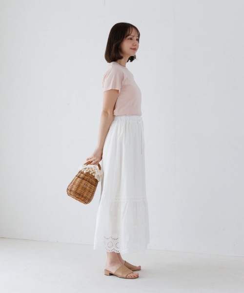 flower（フラワー）の「フローラルコットンスカート（スカート・レディース・ホワイト・FREE）」の15枚目の写真