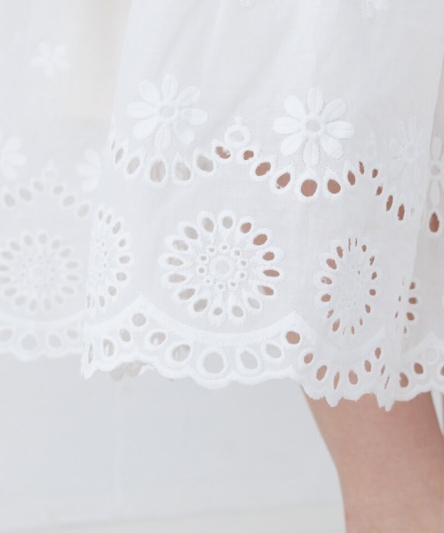 flower（フラワー）の「フローラルコットンスカート（スカート・レディース・ホワイト・FREE）」の18枚目の写真