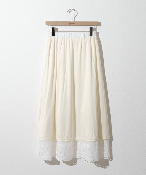 flower（フラワー）の「フローラルコットンスカート（スカート・レディース・ホワイト・FREE）」の12枚目の写真