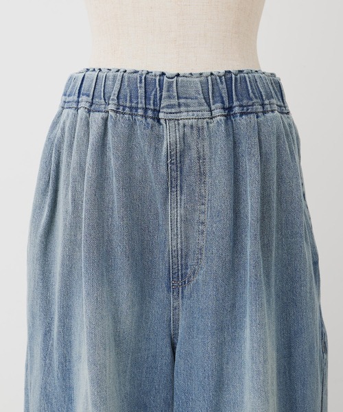 PUAL CE CIN(ピュアルセシン)の「綿麻デニムイージーパンツ(デニムパンツ・レディース・ブルー/インディゴブルー・FREE)」の17枚目の写真