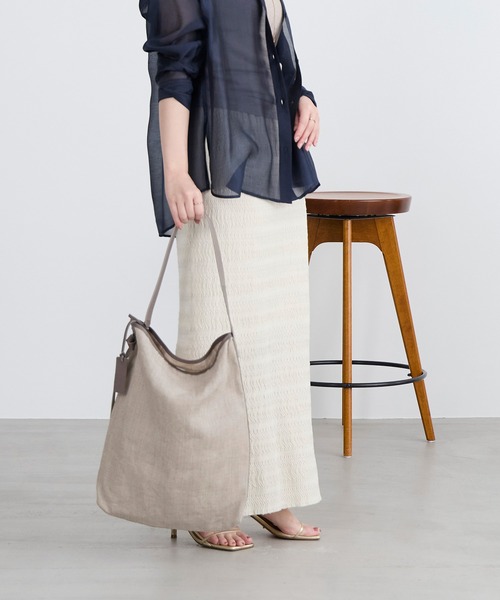 marco masi(マルコマージ)の「【MARCO MASI】リネンショルダートートバッグ(トートバッグ・レディース・オートミール・FREE)」の8枚目の写真