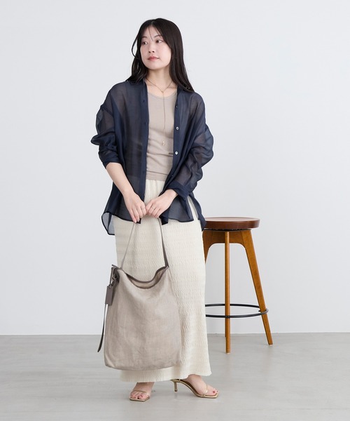 marco masi(マルコマージ)の「【MARCO MASI】リネンショルダートートバッグ(トートバッグ・レディース・オートミール・FREE)」の9枚目の写真