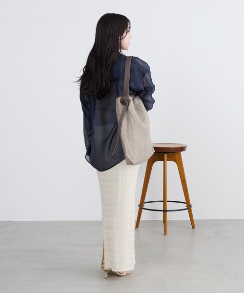 marco masi(マルコマージ)の「【MARCO MASI】リネンショルダートートバッグ(トートバッグ・レディース・オートミール・FREE)」の11枚目の写真