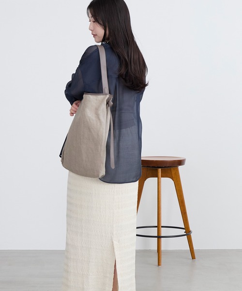 marco masi(マルコマージ)の「【MARCO MASI】リネンショルダートートバッグ(トートバッグ・レディース・オートミール・FREE)」の12枚目の写真