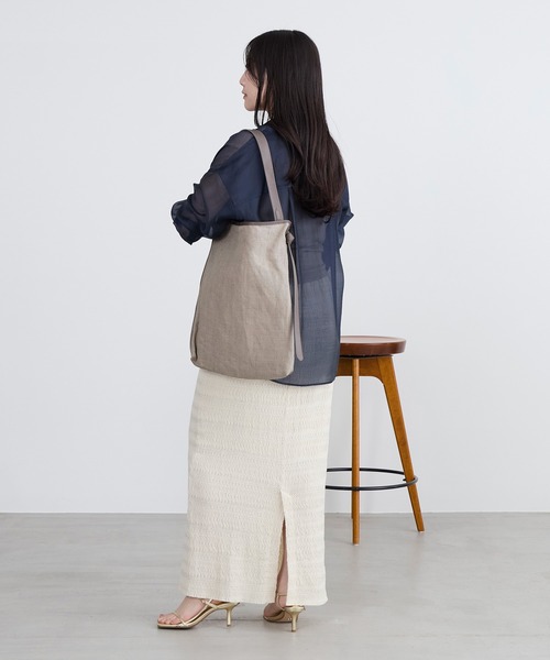 marco masi(マルコマージ)の「【MARCO MASI】リネンショルダートートバッグ(トートバッグ・レディース・オートミール・FREE)」の13枚目の写真