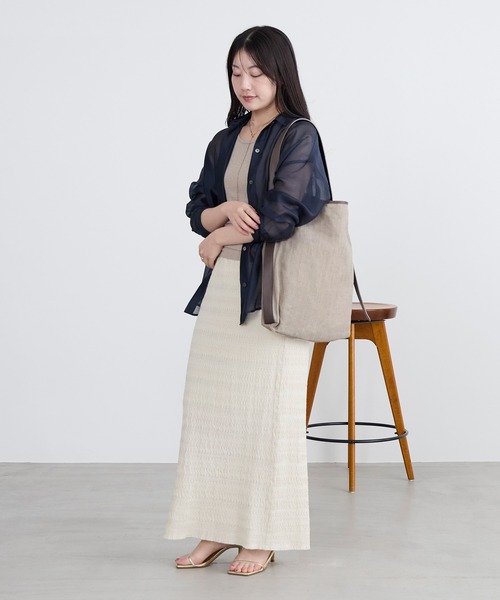 marco masi(マルコマージ)の「【MARCO MASI】リネンショルダートートバッグ(トートバッグ・レディース・オートミール・FREE)」の14枚目の写真