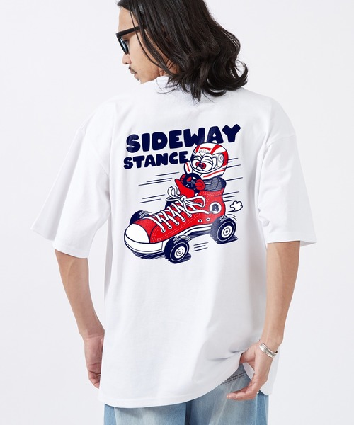 SIDEWAY STANCE（サイドウェイスタンス）の「【SIDEWAY STANCE】グラフィック プリント 半袖Tシャツ（Tシャツ/カットソー・メンズ・ホワイト系2/ホワイト/ブラック/ホワイト系5/ホワイト系3/ブラック系その他5/ブラック系その他3/ブラック系/ホワイト系その他4/ホワイト系その他2/ブラック系その他/ホワイト系1/ホワイト系/ブラック系3/ブラック系1/ホワイト系6/ホワイト系4/ブラック系その他6/ブラック系その他4/ホワイト系その他3/ホワイト系その他/ブラック系4/ブラック系2/ブラック系その他2/ホワイト系その他6/ホワイト系その他5/ブラック系6/ブラック系5・LARGE/SMALL/MEDIUM）」の7枚目の写真