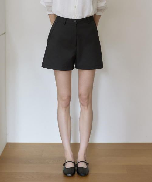 OURHOPE(アワーホープ)の「ソフトストレッチショートパンツ - ブラック(その他パンツ・レディース・ブラック・3(L)/2(M)/1(S))」の2枚目の写真