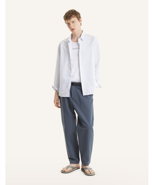Maison Kitsune(メゾンキツネ)の「STRIPED CASUAL SHIRT(シャツ/ブラウス・メンズ・スカイブルー系・L/M/S/XS/XL)」の4枚目の写真