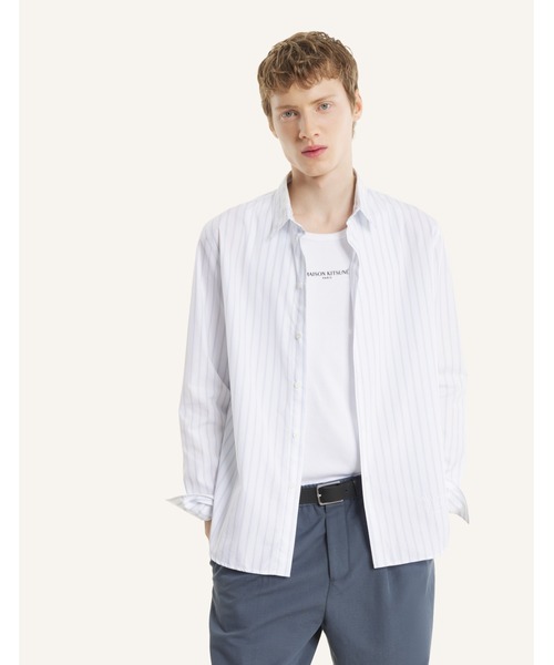 Maison Kitsune(メゾンキツネ)の「STRIPED CASUAL SHIRT(シャツ/ブラウス・メンズ・スカイブルー系・L/M/S/XS/XL)」の6枚目の写真