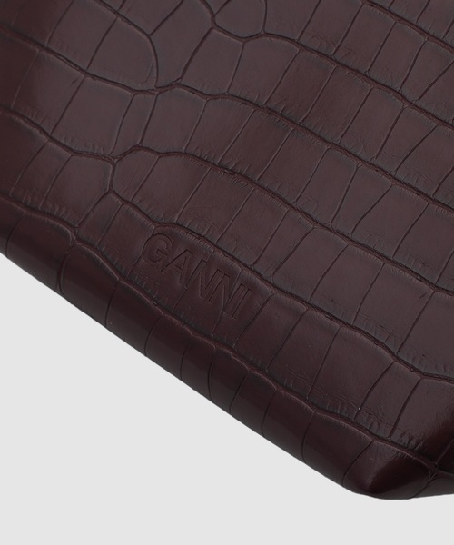GANNI（ガニー）の「Bou Mini Croco Pelinova（ショルダーバッグ・レディース・バーガンディー・ONE SIZE）」の5枚目の写真
