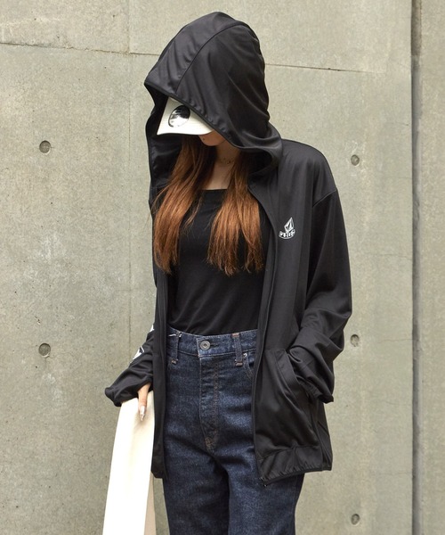 VOLCOM(ボルコム)の「VOLCOM/ボルコム PISTOL STONE RASH ZIP PARKA 長袖ラッシュガード 2026年春夏(パーカー・メンズ・ホワイト/ブラック・M/L/XL)」の2枚目の写真