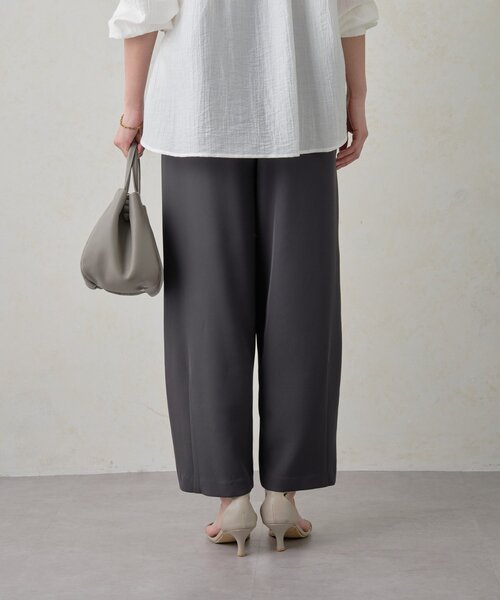 Jena espace merveilleux（ジェナ　エスパスメルヴェイユ）の「ウエストライントロミパンツ（その他パンツ・レディース・チャコールグレー/オフホワイト/ベージュ・FREE）」の12枚目の写真