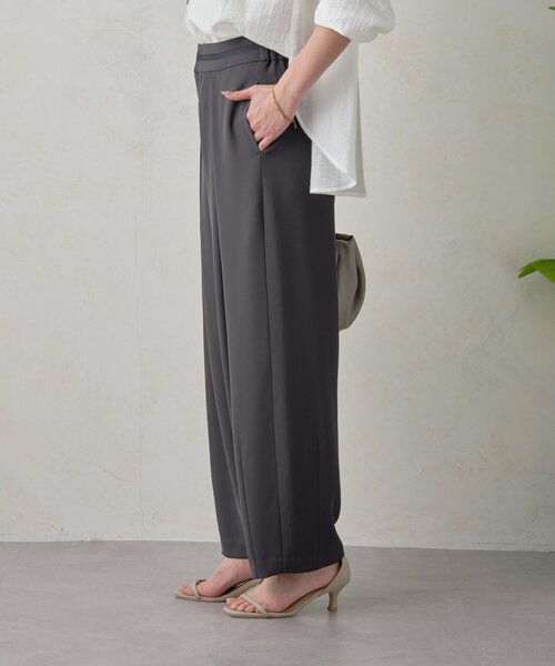 Jena espace merveilleux（ジェナ　エスパスメルヴェイユ）の「ウエストライントロミパンツ（その他パンツ・レディース・チャコールグレー/オフホワイト/ベージュ・FREE）」の14枚目の写真