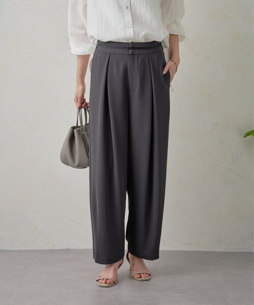 Jena espace merveilleux（ジェナ　エスパスメルヴェイユ）の「ウエストライントロミパンツ（その他パンツ・レディース・チャコールグレー/オフホワイト/ベージュ・FREE）」の15枚目の写真