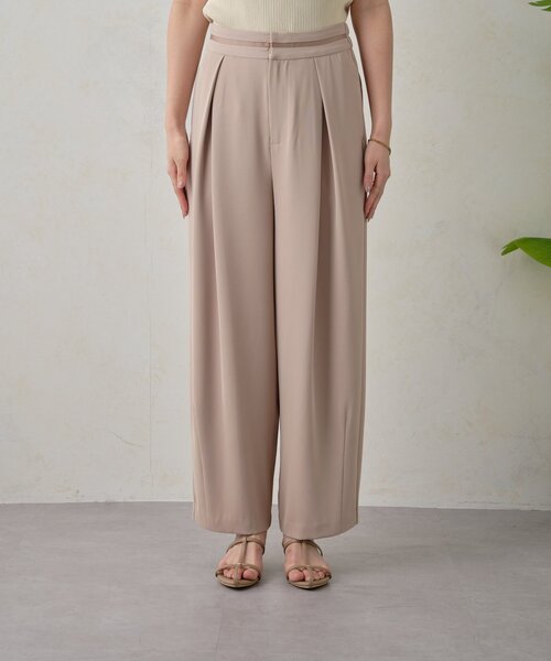 Jena espace merveilleux（ジェナ　エスパスメルヴェイユ）の「ウエストライントロミパンツ（その他パンツ・レディース・チャコールグレー/オフホワイト/ベージュ・FREE）」の22枚目の写真