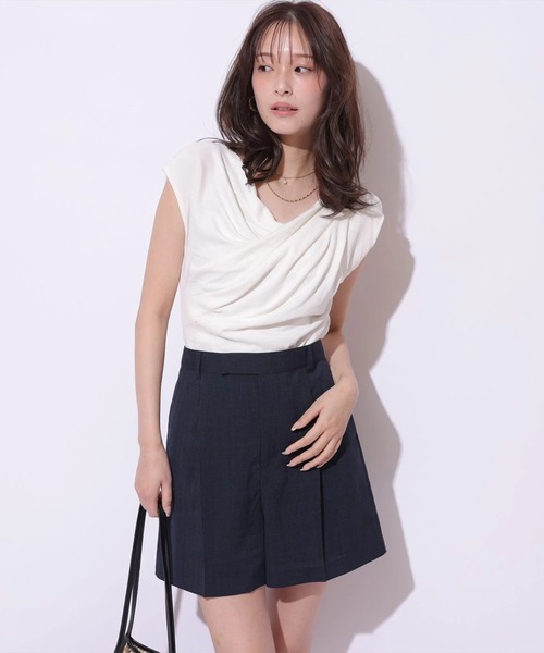 Mystrada(マイストラーダ)の「ドレープニット(ニット/セーター・レディース・ブラック/レッド/ピンク/ホワイト・38)」の13枚目の写真