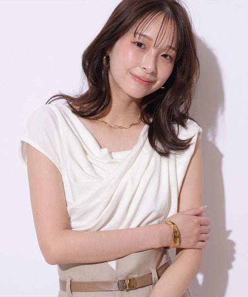 Mystrada(マイストラーダ)の「ドレープニット(ニット/セーター・レディース・ブラック/レッド/ピンク/ホワイト・38)」の20枚目の写真