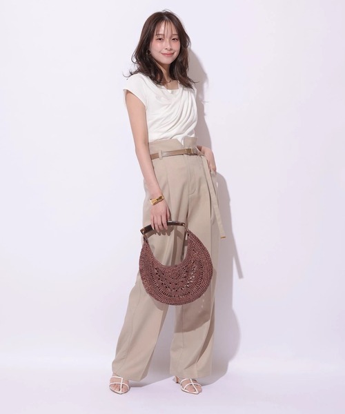 Mystrada(マイストラーダ)の「ドレープニット(ニット/セーター・レディース・ブラック/レッド/ピンク/ホワイト・38)」の22枚目の写真