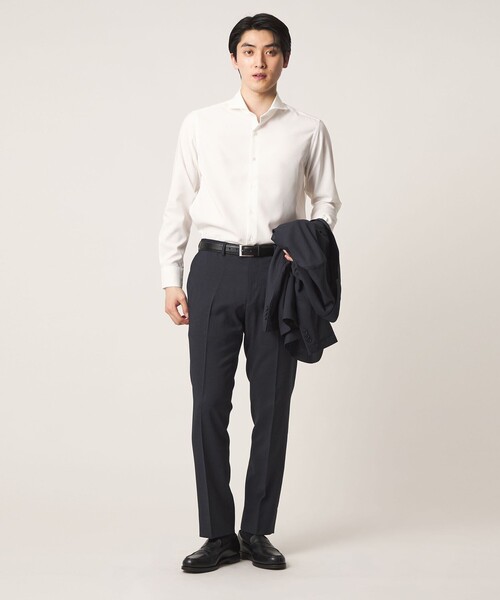 A DAY IN THE LIFE UNITED ARROWS(アデイインザライフユナイテッドアローズ)の「ハイツイスト カッタウェイカラーシャツ-イージーケア・吸水速乾-<A DAY IN THE LIFE>(シャツ/ブラウス・メンズ・ライトブルー/ロイヤルブルー/ホワイト・S/M/L/XL)」の5枚目の写真