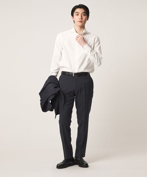 A DAY IN THE LIFE UNITED ARROWS(アデイインザライフユナイテッドアローズ)の「ハイツイスト カッタウェイカラーシャツ-イージーケア・吸水速乾-<A DAY IN THE LIFE>(シャツ/ブラウス・メンズ・ライトブルー/ロイヤルブルー/ホワイト・S/M/L/XL)」の6枚目の写真