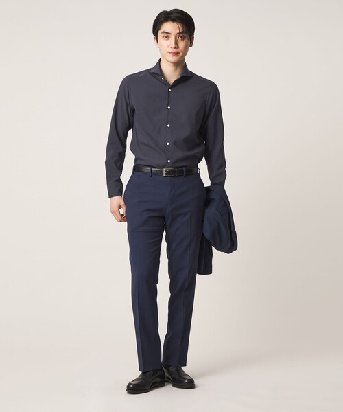 A DAY IN THE LIFE UNITED ARROWS(アデイインザライフユナイテッドアローズ)の「ハイツイスト カッタウェイカラーシャツ-イージーケア・吸水速乾-<A DAY IN THE LIFE>(シャツ/ブラウス・メンズ・ライトブルー/ロイヤルブルー/ホワイト・S/M/L/XL)」の14枚目の写真