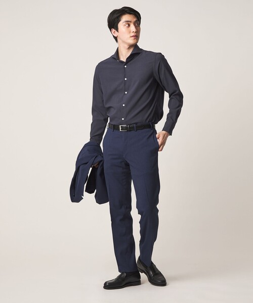 A DAY IN THE LIFE UNITED ARROWS(アデイインザライフユナイテッドアローズ)の「ハイツイスト カッタウェイカラーシャツ-イージーケア・吸水速乾-<A DAY IN THE LIFE>(シャツ/ブラウス・メンズ・ライトブルー/ロイヤルブルー/ホワイト・S/M/L/XL)」の15枚目の写真