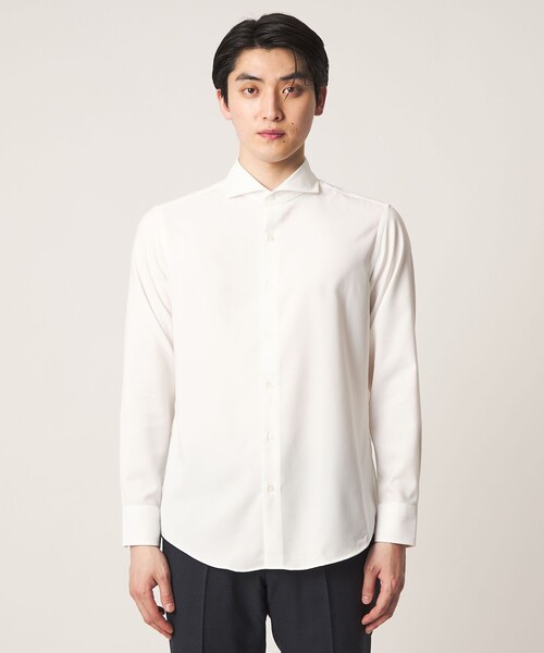 A DAY IN THE LIFE UNITED ARROWS(アデイインザライフユナイテッドアローズ)の「ハイツイスト カッタウェイカラーシャツ-イージーケア・吸水速乾-<A DAY IN THE LIFE>(シャツ/ブラウス・メンズ・ライトブルー/ロイヤルブルー/ホワイト・S/M/L/XL)」の16枚目の写真
