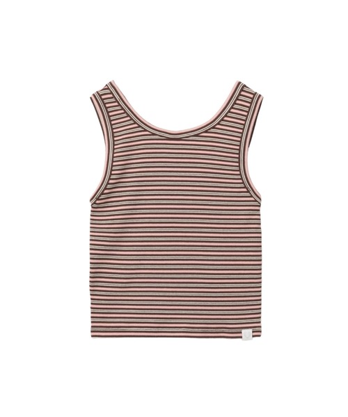 A BATHING APE（アベイシングエイプ）の「APEE EMBROIDERY STRIPE TANK TOP #1（タンクトップ・レディース・ピンク・SMALL/X-SMALL）」の2枚目の写真