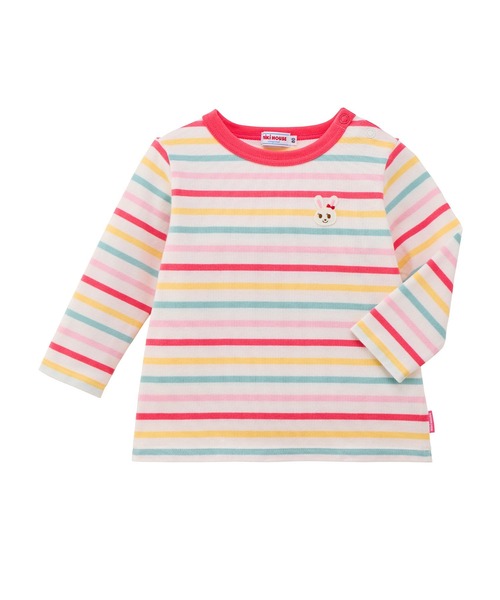 プッチー＆うさこのボーダー長袖Tシャツ（Tシャツ/カットソー）｜MIKI
