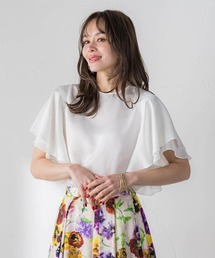 Viaggio Blu（ビアッジョブルー）の「ラッフルスリーブブラウス（シャツ/ブラウス）」